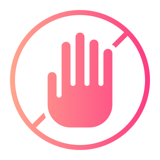 No touch Generic gradient fill icon