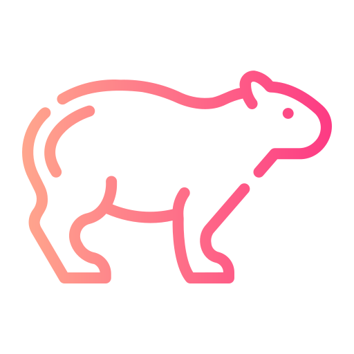 capibara Generic gradient outline icoon