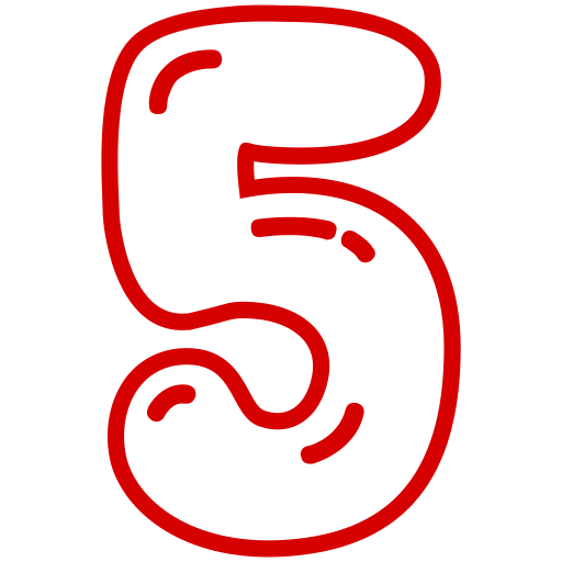 다섯 Generic color outline icon