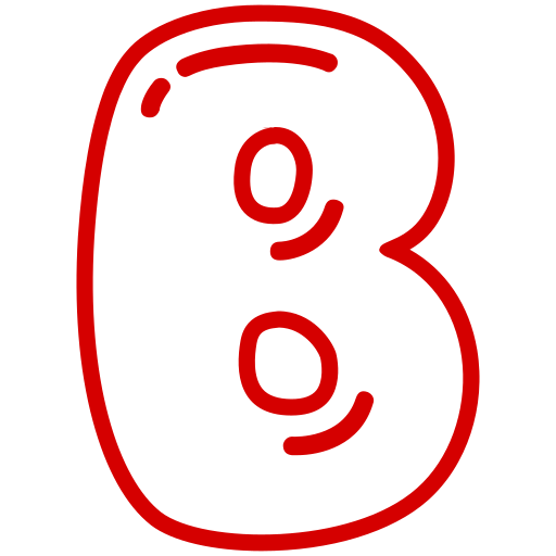 Letter b Generic color outline icon