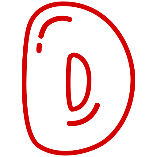 buchstabe d Generic color outline icon