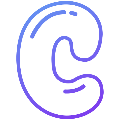 Letter c Generic gradient outline icon