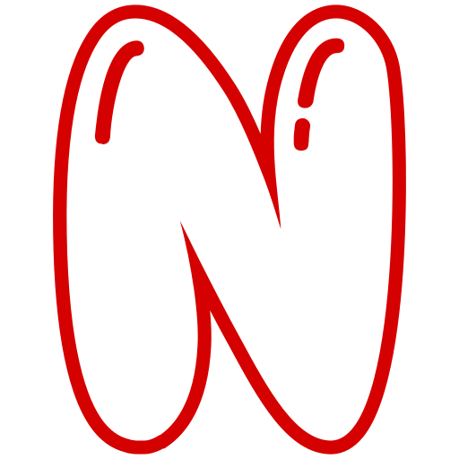文字n Generic color outline icon