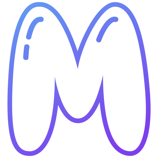 letra m Generic gradient outline icono