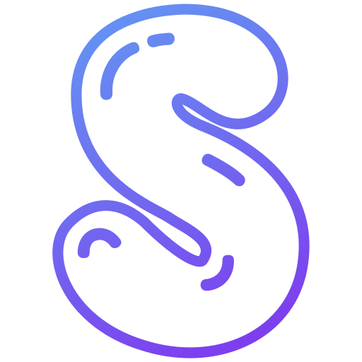 Letter s Generic gradient outline icon