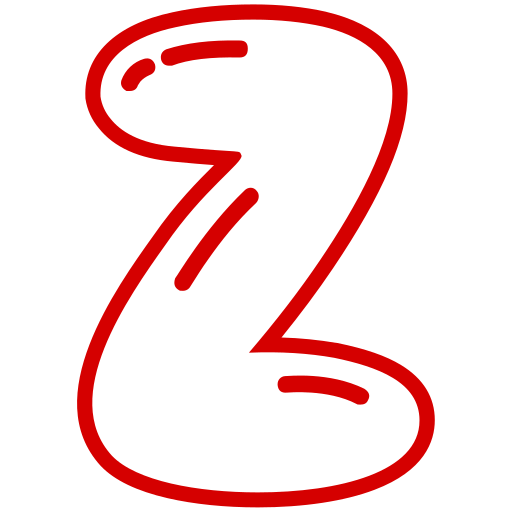 letter z Generic color outline icoon