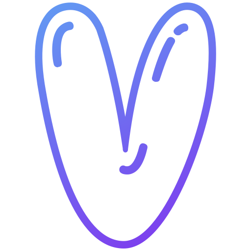 lettera v Generic gradient outline icona