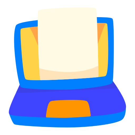 computer portatile Generic color fill icona