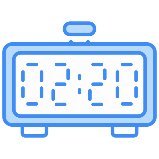 reloj digital Generic color lineal-color icono
