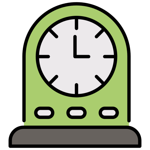 Table clock Generic color lineal-color icon