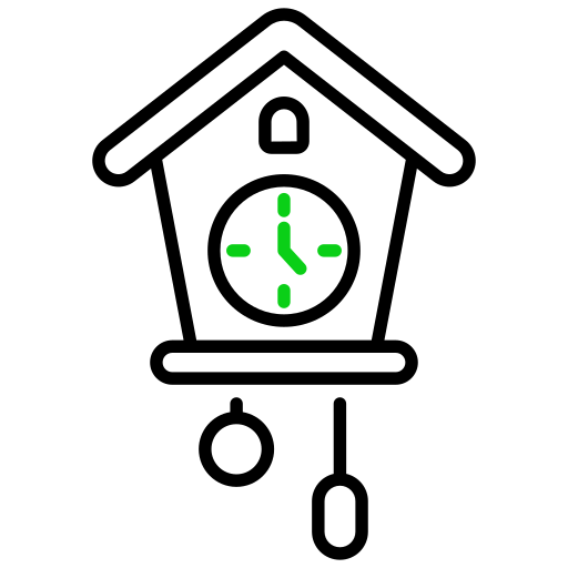 zegar z kukułką Generic color outline ikona