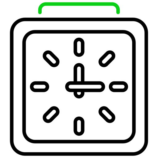 알람 시계 Generic color outline icon