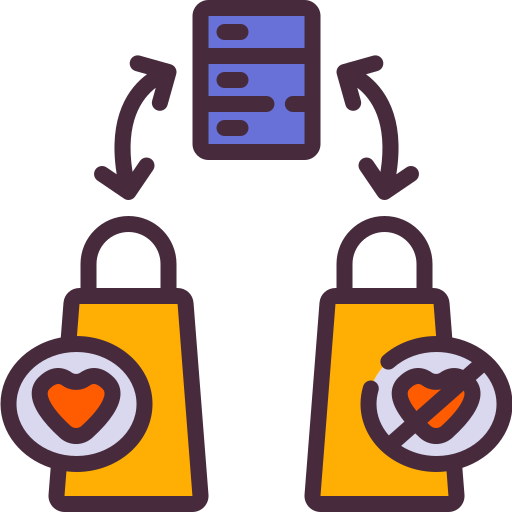 database Generic color lineal-color icoon