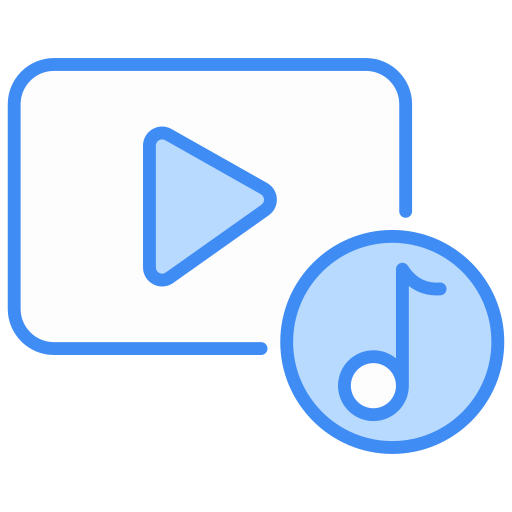 Music video Generic color lineal-color icon