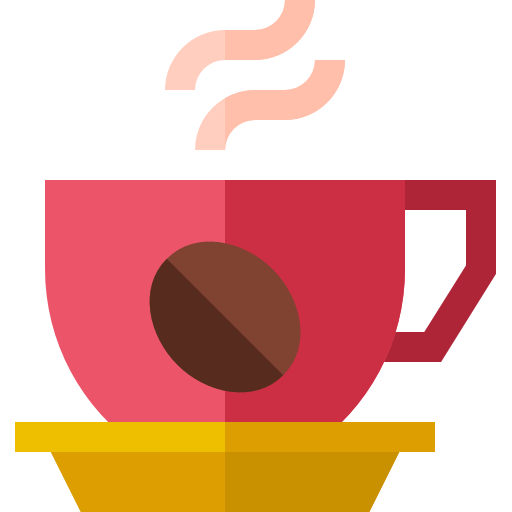 taza de café Basic Straight Flat icono