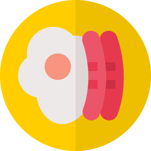 desayuno Basic Straight Flat icono