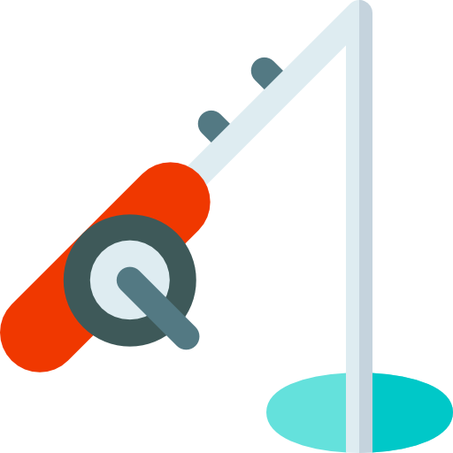 wędkarstwo Basic Rounded Flat ikona