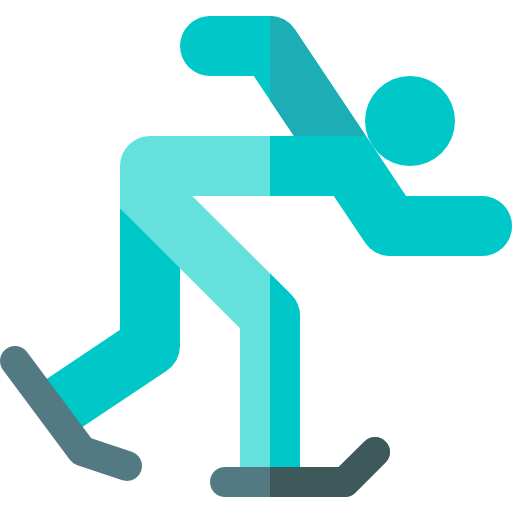Speed skating Basic Rounded Flat icon