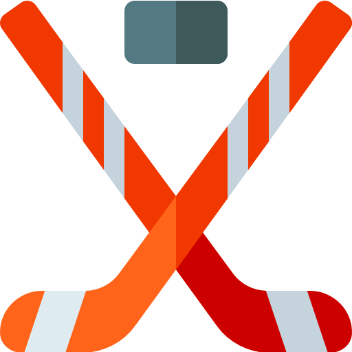 Hockey sticks Basic Rounded Flat icon
