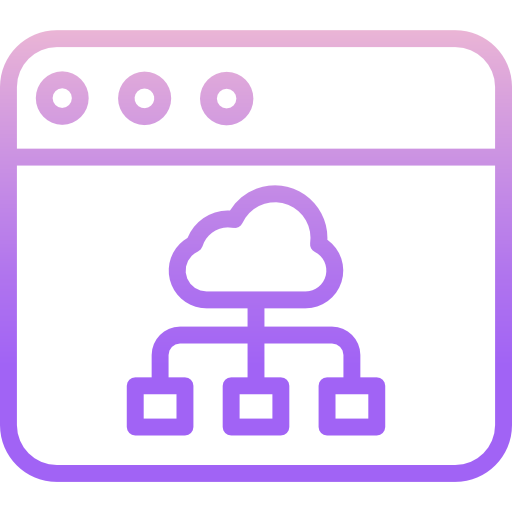 computación en la nube Icongeek26 Outline Gradient icono