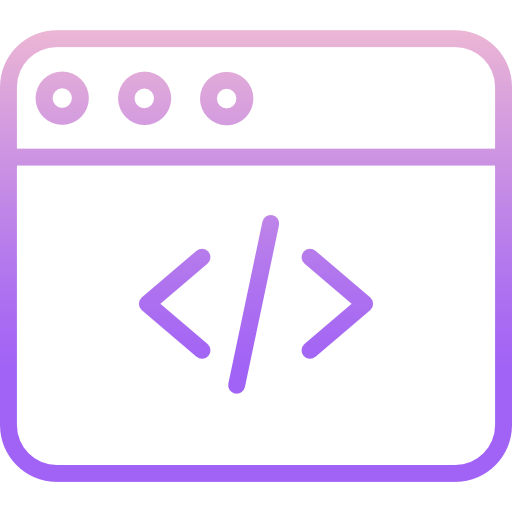 programación web Icongeek26 Outline Gradient icono