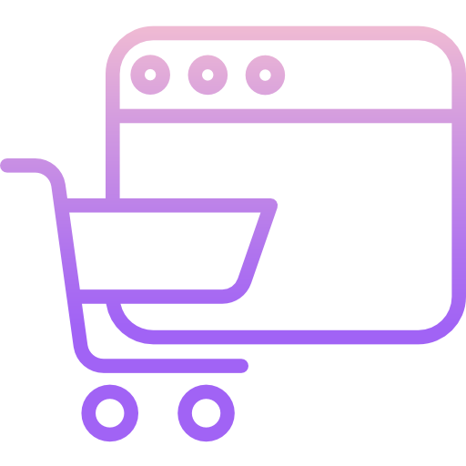 Shopping online Icongeek26 Outline Gradient icon