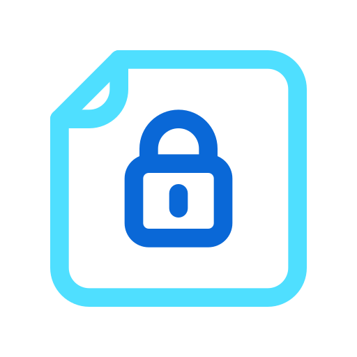 Encrypted file Generic color outline icon