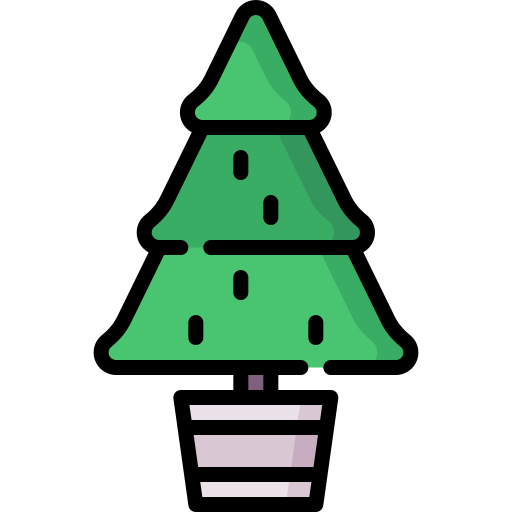 árbol de navidad Special Lineal color icono