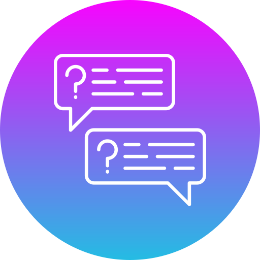 Questions Generic gradient fill icon