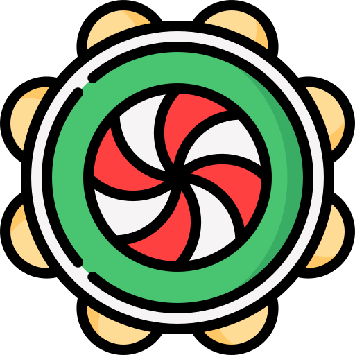 탬버린 Special Lineal color icon