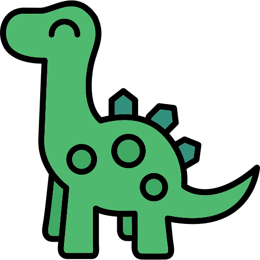 dinosaurus Generic color lineal-color icoon