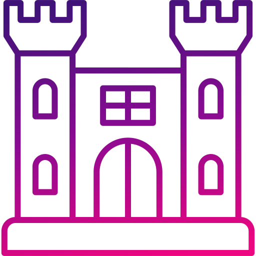 kasteel Generic gradient outline icoon