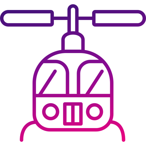 helikopter Generic gradient outline icoon