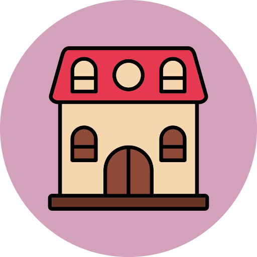 Doll house Generic color lineal-color icon