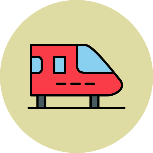電車 Generic color lineal-color icon