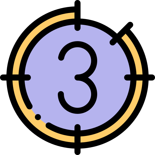 Countdown Detailed Rounded Lineal color icon