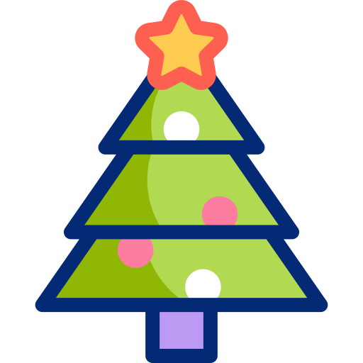 árbol de navidad Basic Accent Lineal Color icono