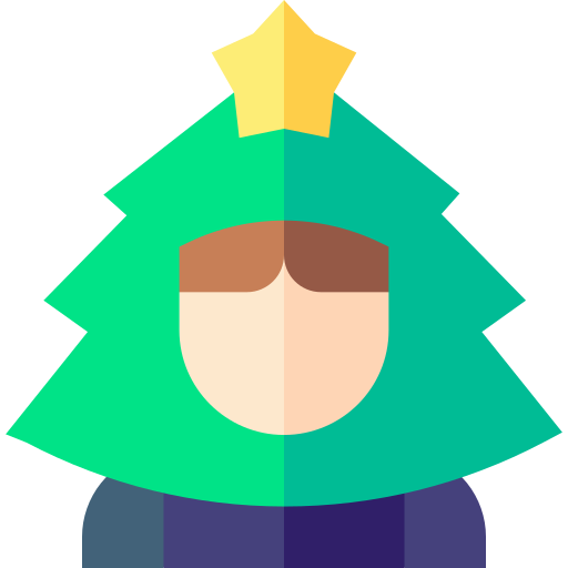 Christmas characters Basic Straight Flat icon
