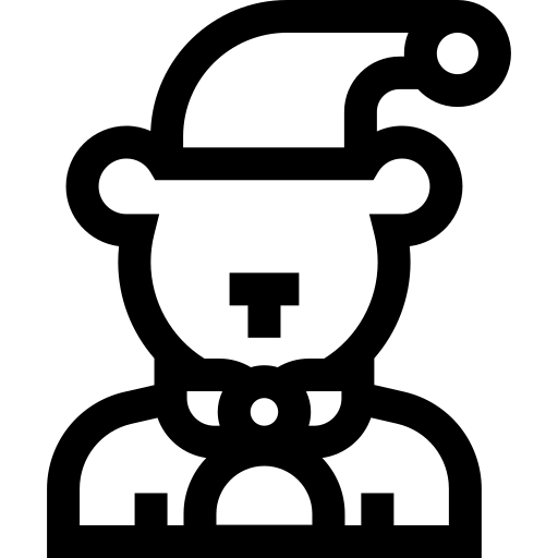 niedźwiedź polarny Basic Straight Lineal ikona