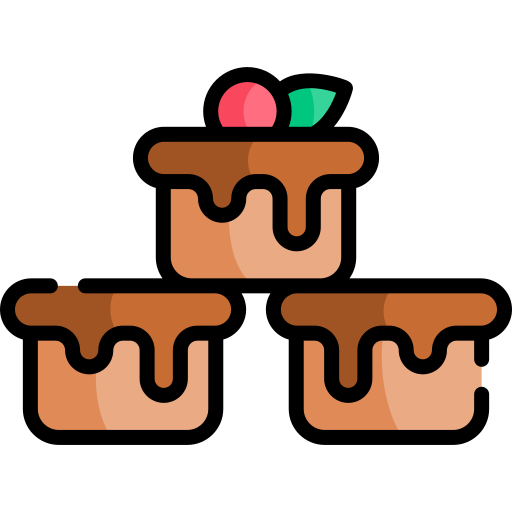 Brownie Kawaii Lineal color icon