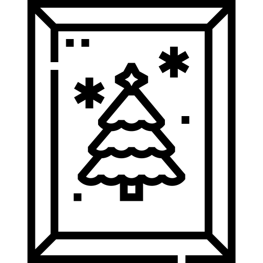 cadre Detailed Straight Lineal Icône