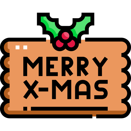 Merry christmas Detailed Straight Lineal color icon