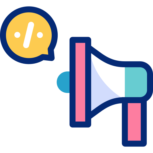 Megaphone Basic Accent Lineal Color icon