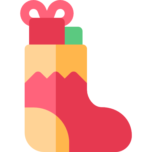 Christmas sock Basic Rounded Flat icon