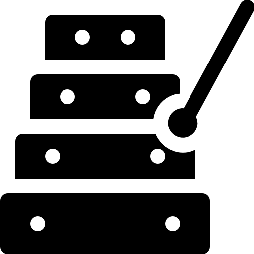 木琴 Basic Rounded Filled icon