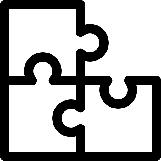 パズル Basic Rounded Lineal icon
