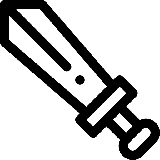 miecz Basic Rounded Lineal ikona