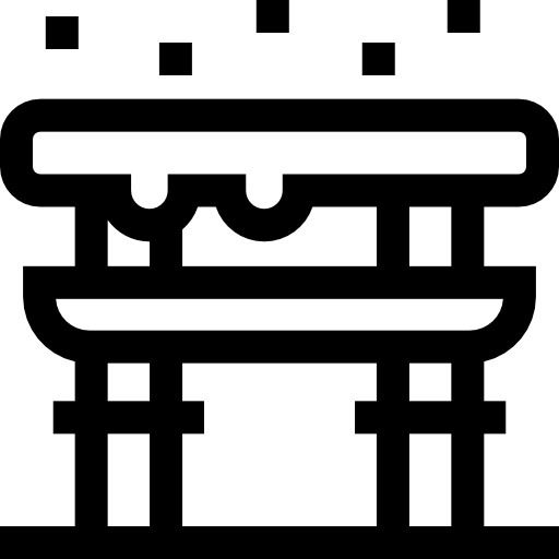 porte torii Basic Straight Lineal Icône