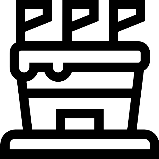 estadio Basic Straight Lineal icono