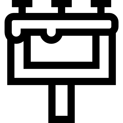 cartelera Basic Straight Lineal icono